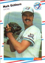 1988 Fleer Baseball Cards      108     Mark Eichhorn
